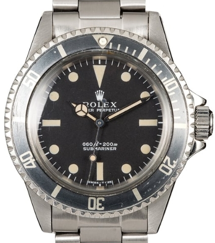 Submariner 40mm in Steel on Steel Oyster Bracelet with Black Dial