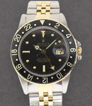 GMT-Master 16753 40mm in Steel with Black Bezel on Jubilee Bracelet with Black Dial