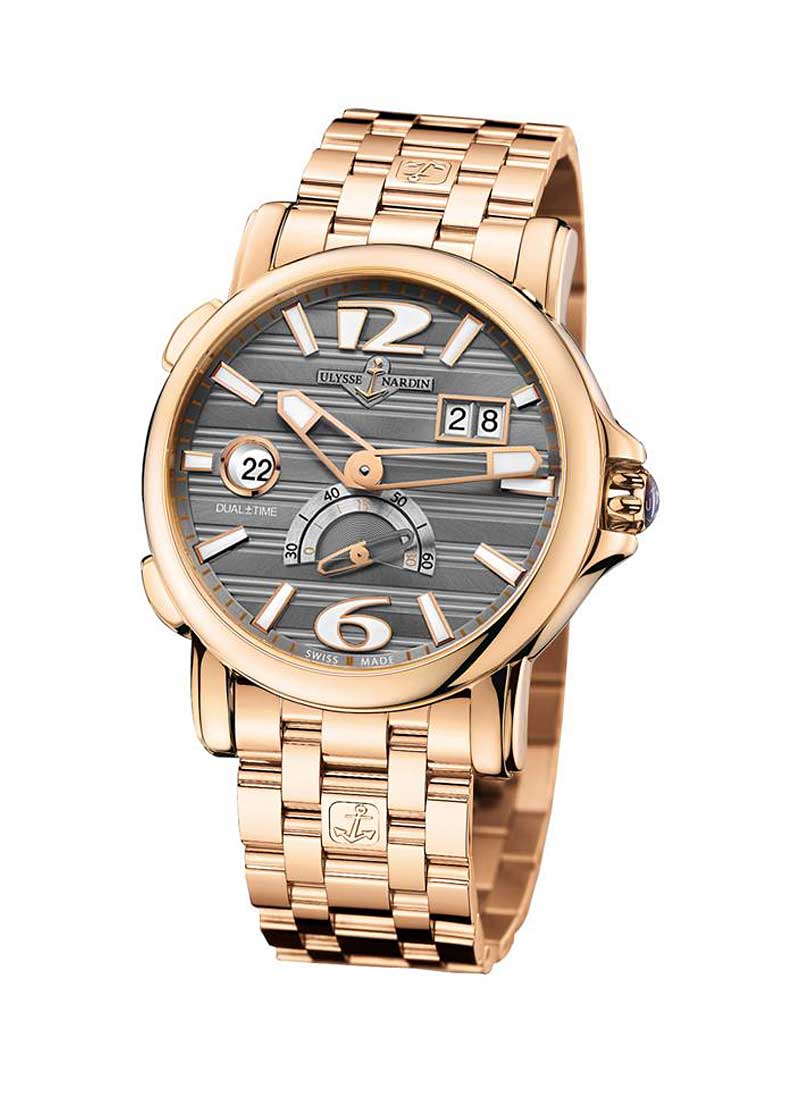 Ulysse Nardin Dual Time Small Second 42mm in Rose Gold