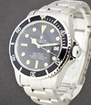 Vintage Sea Dweller 40mm Autoamtic in Steel on Steel Oyster Bracelet with Rare Matte Black Dial