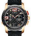 L-Evolution Flyback Chrono Rattrapante in Rose Gold on Strap with Carbon Fiber Dial