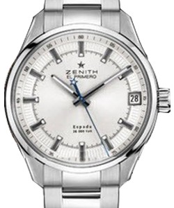 El Primero Espada Series in Steel On Steel Bracelet with Silver Sunray Dial