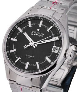 El Primero Espada Automatic in Steel on Steel Bracelet with Black Dial