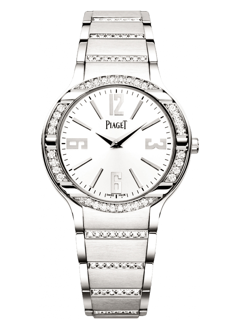 Piaget Polo Lady in White Gold with Diamond Bezel