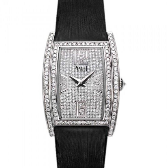 Piaget Limelight Tonneau in White Gold with Diamond Bezel
