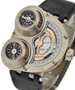  Horological Machine No 3 Sidewinder White Gold and Titanium on Strap