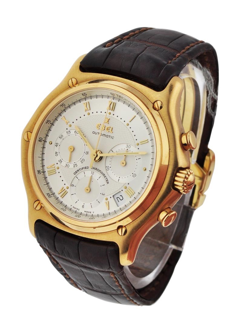 8137241 Ebel 1911 Men's Yellow Gold on Strap | Essential Watches