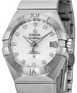 Constellation Brushed Chronometer Steel on Bracelet with Mother of Pearl Dial