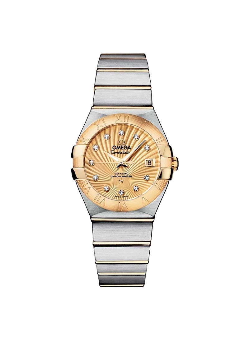 Omega Constellation Brushed Chronometer in Two Tone