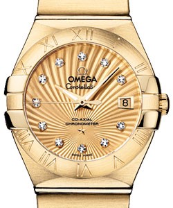 Constellation Brushed Chronometer in Yellow Gold on Yellow Gold Bracelet with Champagne Dial
