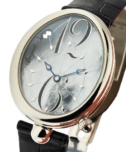 Reine de Naples in Steel on Blue Strap with Blue Mother of Pearl Dial