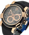  Moon Dust DNA Chronograph Rose Gold on Rubber Strap with Grey Moon Dial 