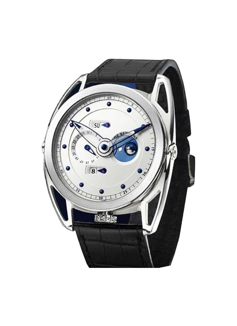 Debethune DB26 Perpetual Calendar with Ball Moonphase in White Gold with Titanium Lugs