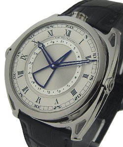 DB27 Titan Hawk in Titanium on Black Alligator Leather Strap with Silver Dial