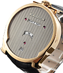 Digitale Series with Ball Moonphase on the Back in Rose Gold on Black Alligator Leather Strap with Anthracite Dial