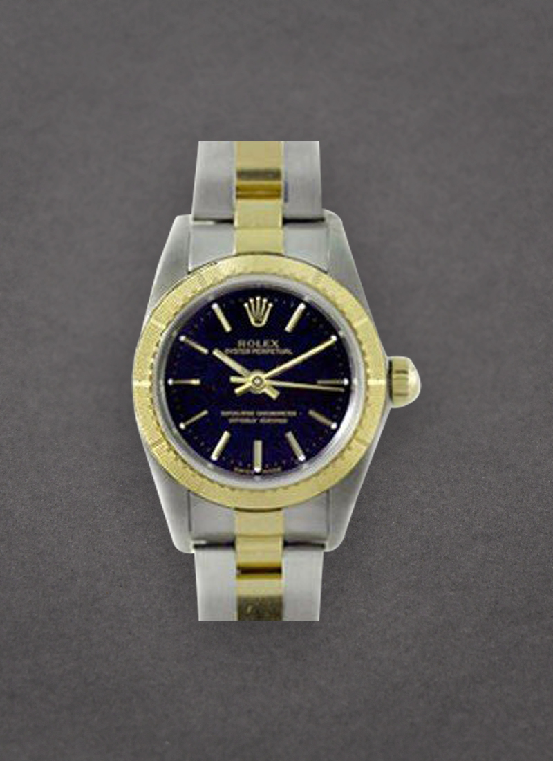 Rolex Unworn Date in Steel with Yellow Gold Thunderbird Bezel 