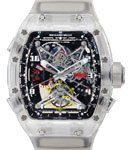 Tourbillon Felipe Massa Sapphire - Limited to 5 pcs Sapphire on Rubber with Skeleton Dial