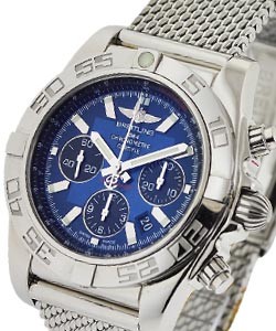 Chronomat B01 Steel on Mesh Bracelet with Blue Dial
