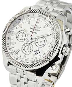 Bentley Barnato Chronograph in Steel On  Bracelet with Silver Dial