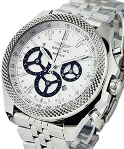 Bentley Barnato Chronograph in Steel on Steel Bracelet with Silver Storm Dial