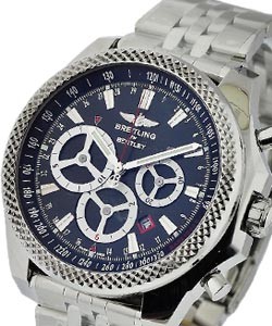 Bentley Barnato Chronograph  in Steel On bracelet with Black Dial