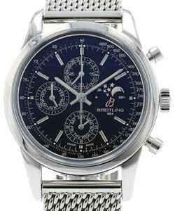 Transocean 1461 Automatic in Steel On Steel Bracelet with Black Dial