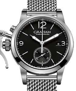 Chronofighter 1695 Steel on Bracelet with Black Dial
