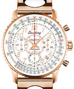 Montbrillant 01 Automatic Chronograph in Steel On Rose Gold bracelet with Silver Arabic Dial