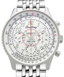 Montbrillant 01 Automatic Chronograph in Steel On Steel Bracelet with Mercury Silver Dial