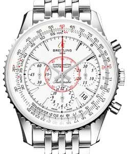 Montbrillant 01 Automatic Chronograph in Steel On Steel Air Racer Bracelet with Mercury Silver Dial