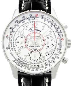 Montbrillant 01 Men's Automatic in Steel On Black Crocodile Strap with Mercury Silver Dial