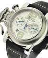 Chronofighter R.A.C Black Speed in Steel on Black Calfskin Leather Strap with Silver Dial