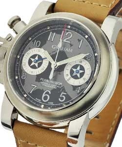 Chronofighter Pearl Harbor Chronograph Steel on Strap with Grey Camo Dial