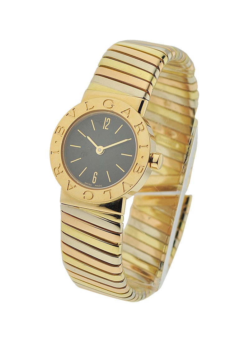 Bvlgari Tubogas Mid Size 23mm Tridor in Yellow Gold