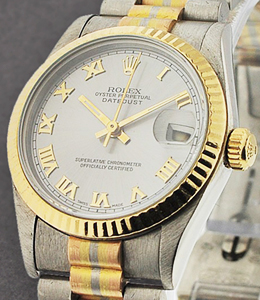 Mid Size Tridor President 68279 Circa 1990''s - Rhodium Roman Dial