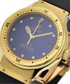 Classic Professional Diver 36mm Yellow Gold on Rubber with Blue Dial