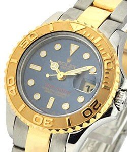 Yacht-Master 2-Tone Small Size 29mm on 2-Tone Oyster Bracelet with Blue Dial