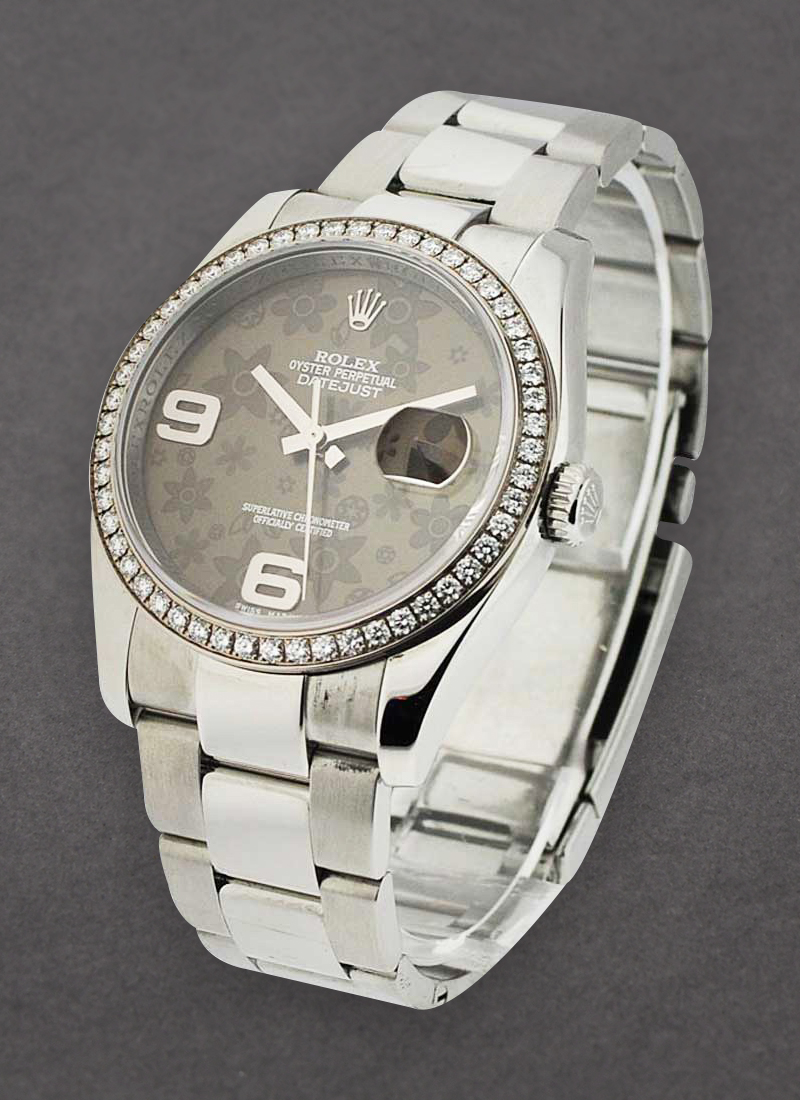 Pre-Owned Rolex Datejust 36mm in Steel with Diamond Bezel