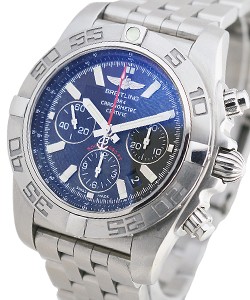 Chronomat GMT 44mm in Steel on Steel Bracelet with Gray Dial - Black Subdials