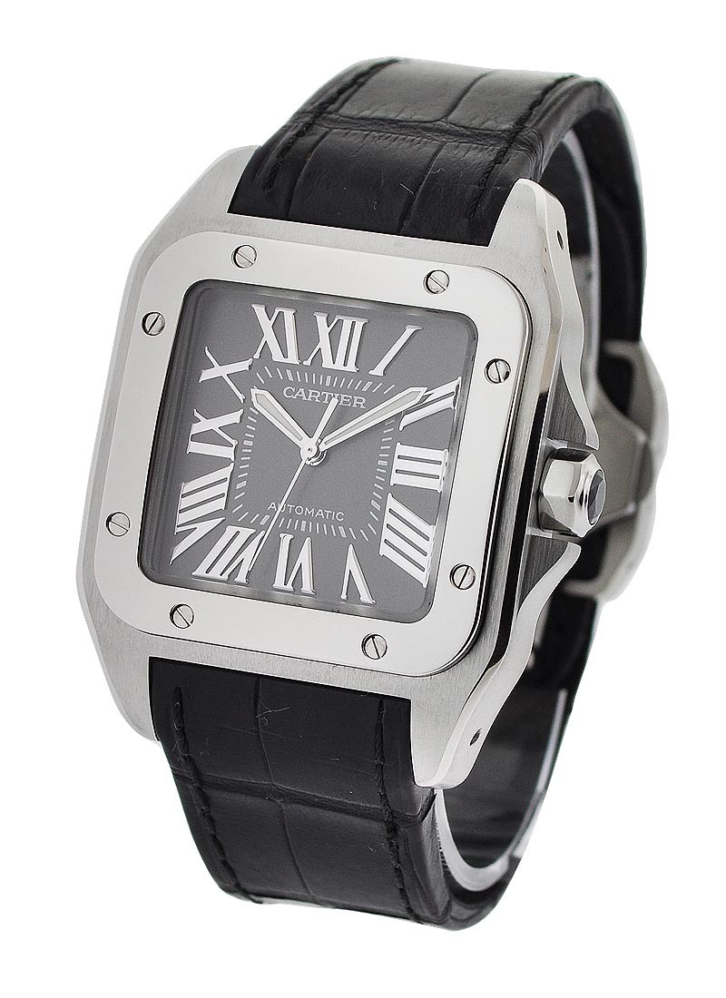 cartier santos grey strap