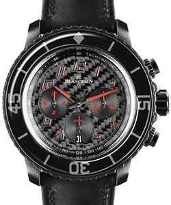 Fifty Fathoms Speed Command Flyback Chrono DLC Steel on Strap with Carbon Fiber Dial