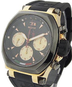 Buti Lippi Gold Chrono  Limited Edition of 150 pcs ONLY Rose Gold and Titanium Black Dial on Strap
