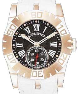 Easy Diver Automatic 40mm in Rose Gold - Limited Edition 28 pcs. on White Rubber Strap with Black Dial