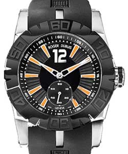 Easy Diver 46mm in Steel with Black Ceramic Bezel on Black Rubber Strap with Black Dial  - Limited Edition 88pcs