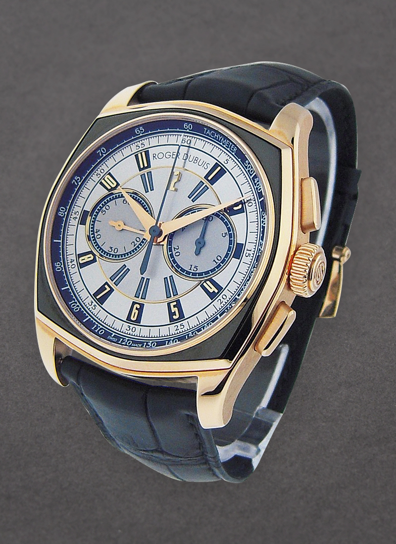 Roger Dubuis La Monegasque Chronograph in Rose Gold with Black PVD Bezel