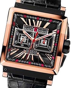 Kingsquare KS40 Chronograph in Rose Gold - Limited Edition 88pcs. On Black Leather Strap with Black Dial