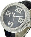  Brilliant Mens 44mm with Full Pave Diamond Case Blacky Starry Dial with Diamond Numarals