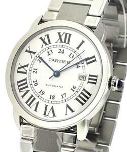 Ronde Solo X-Large in Steel on Steel Bracelet with Silver Roman Dial