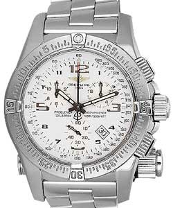 Emergency Mission Chronograph Quartz in Steel On Steel Bracelet with White Dial 