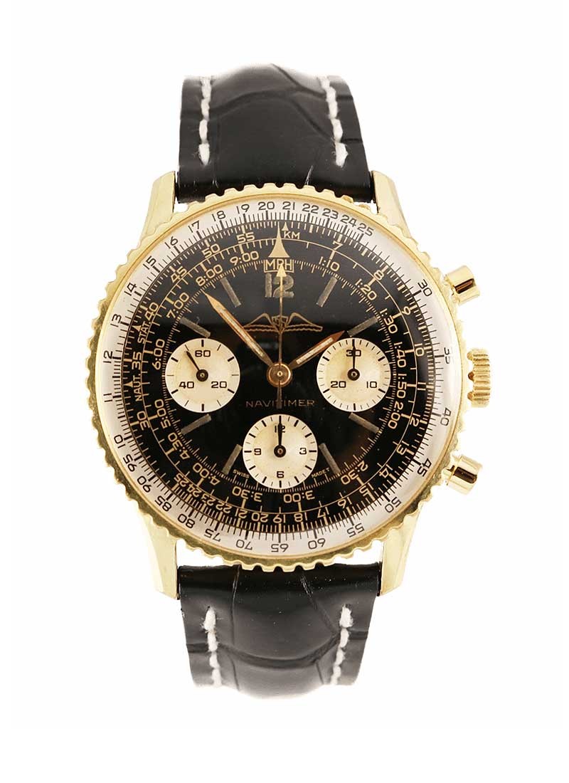 Breitling Vintage  Navitimer Manual in Yellow Gold